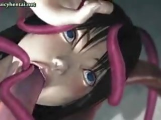 Animated femme fatale Fucked By Tentacles