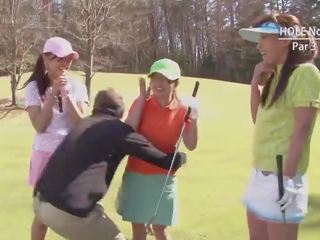 Erika hiramatsu takes two clubs shortly thereafter golf -uncensored jav-