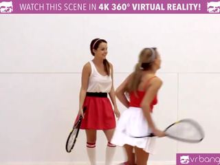 Vr bangers - dillion dan pristine scissoring akan datang perkara betul selepas telanjang racquetbal