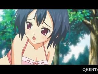 Hentai babe slit fucked in a pool outdoor