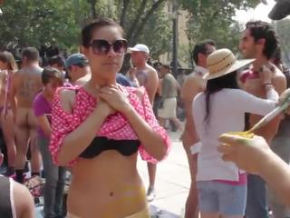 2014 mexico wnbr - голий жінки & люди тіло painted в square