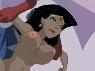 Superhero x rated video Wonder Woman vs Captain America