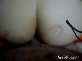 Tłusta arab pieprzenie na pieska punkt z widok