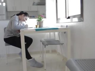 Fabulous couple fucking in the kitchen while playing on it IV