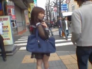 Mikan Astonishing Asian cutie Enjoys Public
