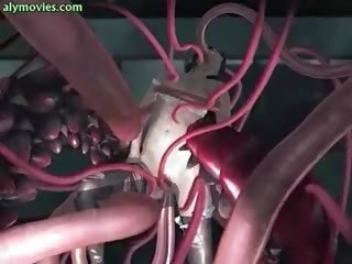 Animovaný skrutkované podľa tentacles