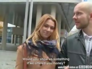 Amazing Busty Teen And Her BF Gets Money For Public sex clip