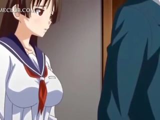 Anime schatz im uniform treib groß penis