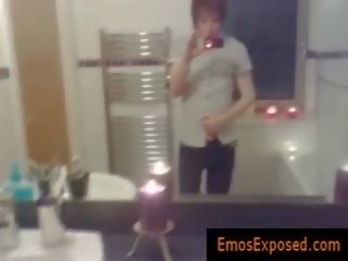 Emo Redthis Chabad Jerking His Ramrod In Tthis Chab Mirror By Emosexposed