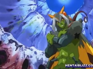 Hentai damsel gets hot riding by butterfly monster anime