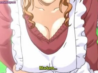 Lascive anime vrouw masturberen