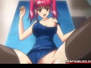 Dámské plavky anime coed nohapráci v prdeli