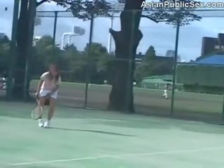 Azijke tenis sodišče javno xxx posnetek