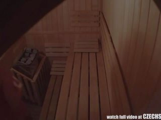 Warga czech sauna kamera pengintip/voyeur
