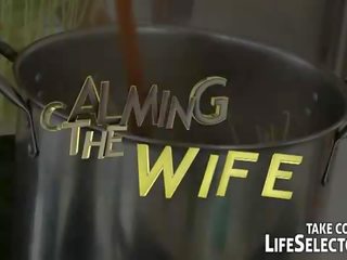 Life Selector: Amateur wife gets fucked by a johnson and a cucumber.
