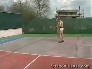 Blonde Tennis Players Ends Sucking Her Trainers johnson