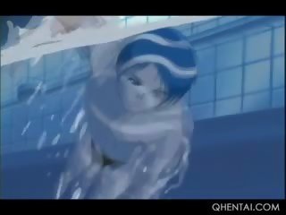 Hentai goddess In Big Tits Gets Cunt Fucked Doggy By The Pool
