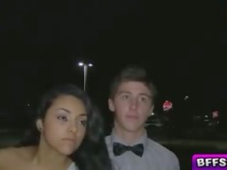 BFFs Gets Prom Night dirty film In The Limo