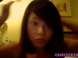Asian Teen vids Off Her Tight Body On Webcam clip