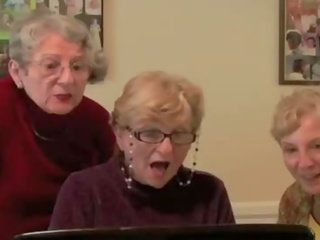 3 grannies react to big ireng putz x rated clip video