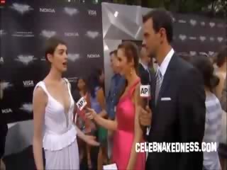 Celeb anne hathaway pokers sa ang madilim knight premiere