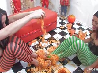 Jayden jaymes und kristinas pumpkin spaß