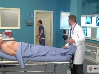 Nurse Hops On A Gurney To Fuck Patient While medical practitioner Watches