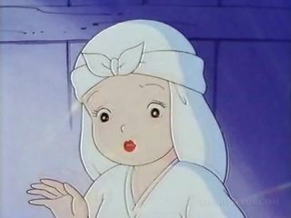 Naked anime nun having x rated clip for the first time
