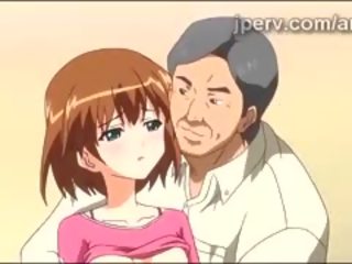 Maliit anime beyb makakakuha ng smashed sa pamamagitan ng maturidad malaki phallus