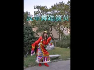 Číňan crossdresser vs shanghai transvestité