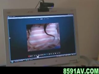 Mosaic: busty girlfriend webcam vid