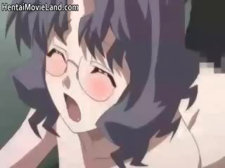 Oskyldig liten animen brunett cookie part4