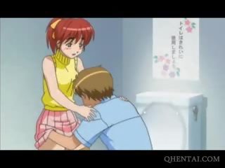 Hentai adolescentes teniendo sexo vídeo en público lavabo