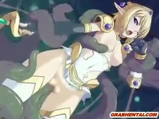Adorable Hentai Elf Caught And hot Drilled Wetpussy By Tentacles