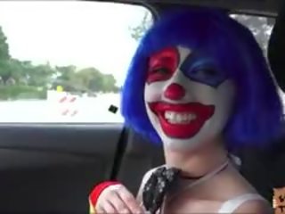 Clown honey Mikayla Hitch Hikes And She Gets Pounded On Grass