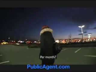 Agente pubblico belinda dato un spermpie un pubblico auto parco