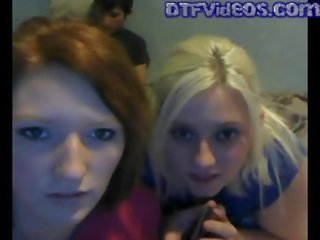 Webcam Threesome With 2 lascivious Teen Pussies