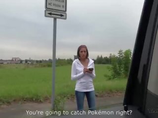 Excellent splendid pokemon awçy uly emjekli feature convinced to fuck stranger in driving van