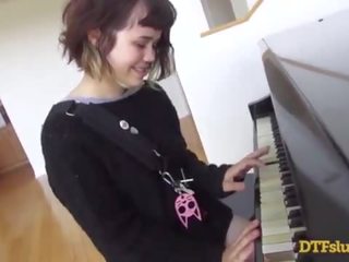 YHIVI videos OFF PIANO SKILLS FOLLOWED BY ROUGH x rated video AND CUM OVER HER FACE! - Featuring: Yhivi / James Deen