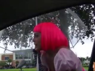 Cosplay Chick Rides A Strangers dick