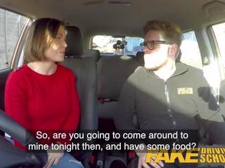 Fake Driving School Jealous learner with elite tits wants hard fucking
